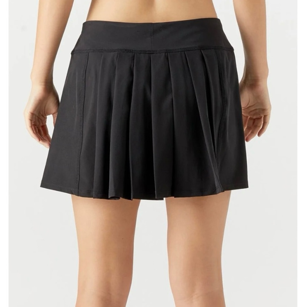 JoFit Womens Essential Dash Pleated Tennis Skort Skirt Golf Pickleball Black New - Picture 3 of 6